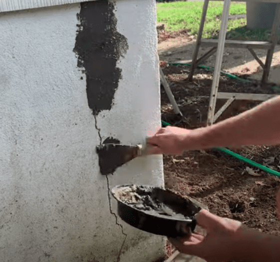 how to repair minor foundation crack
