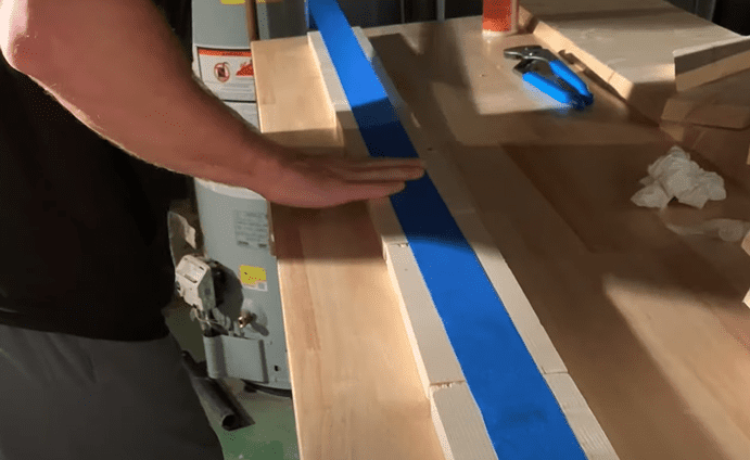 Apply tape to the backside of DIY Hexagon Board Pieces