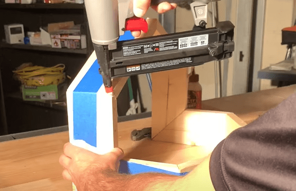 Use a brad nailer to pull everything together. 
