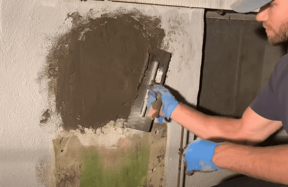Use a Concrete Trowel to get a smooth finish