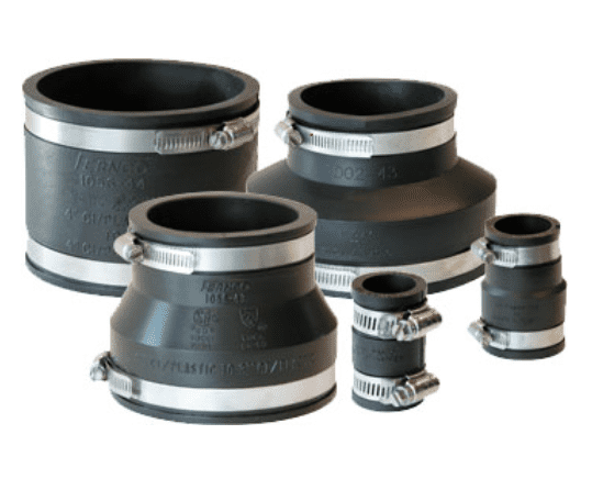 Examples of 'Fernco' Flexible Couplings