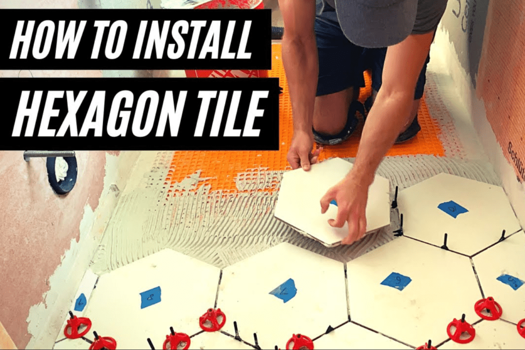 How to install hexagon floor tile
