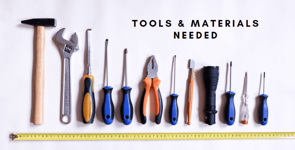 Tools and Materials Needed to replace a segment of sidewalk