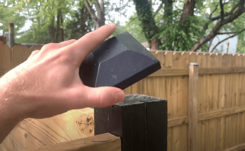 Install Fence Post Caps
