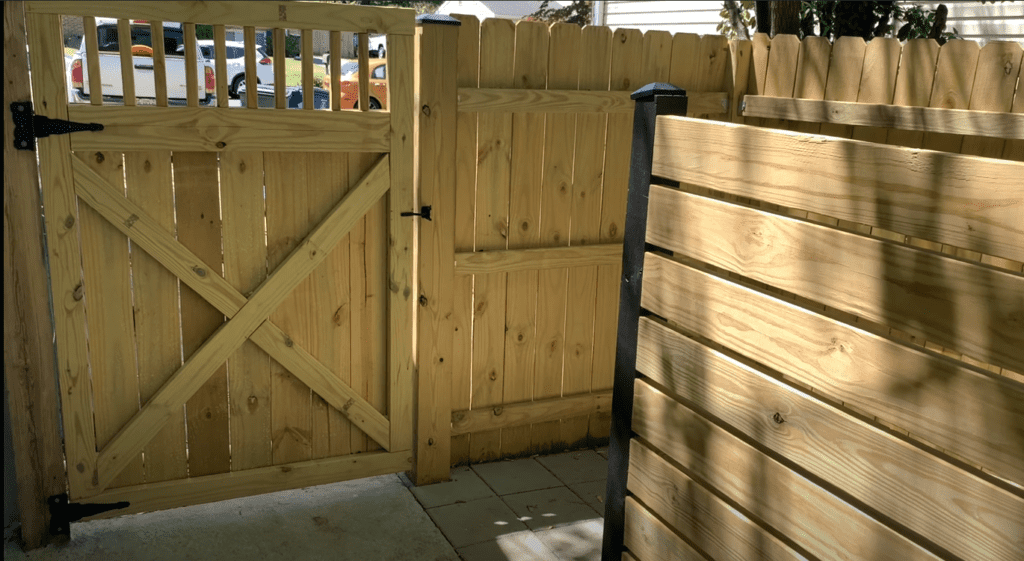 Completed DIY fence Project