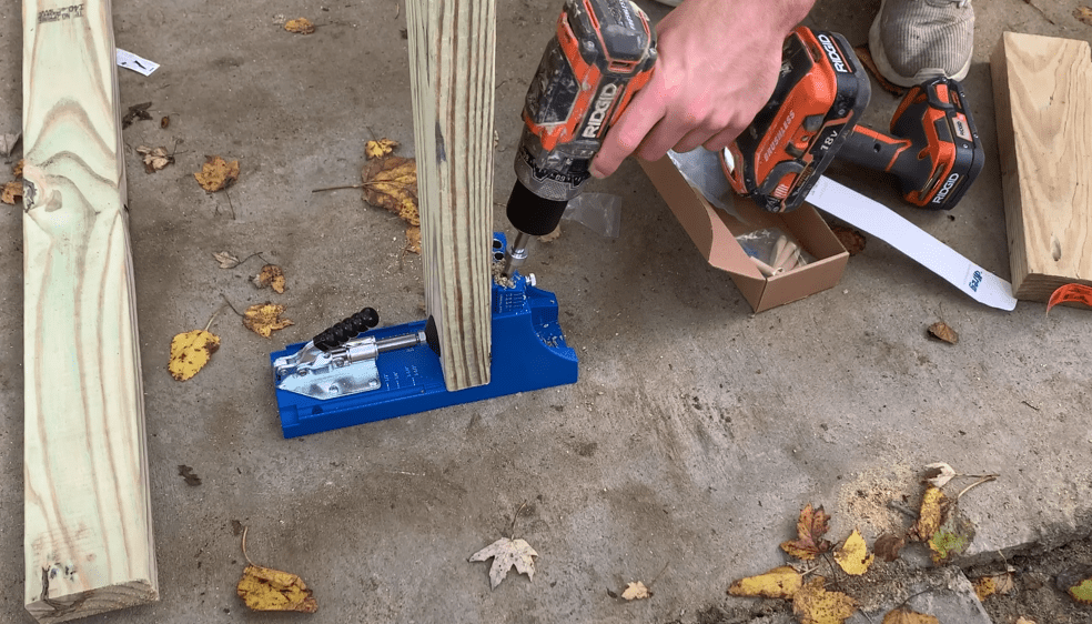 Use a pocket hole jig to pre drill screw holes 