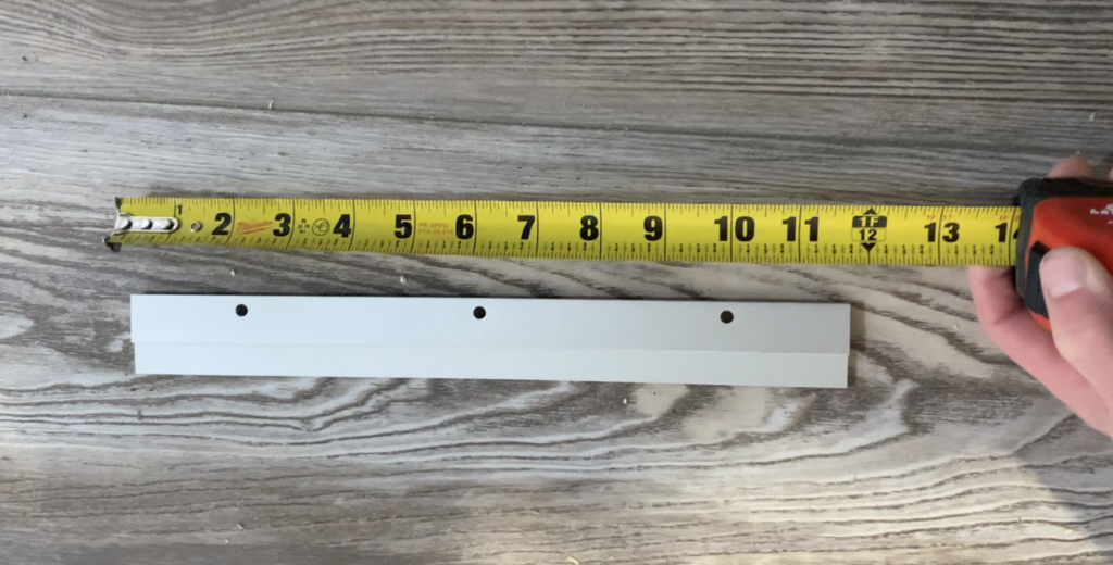 Measure your LED bathroom mirror mounting bracket length
