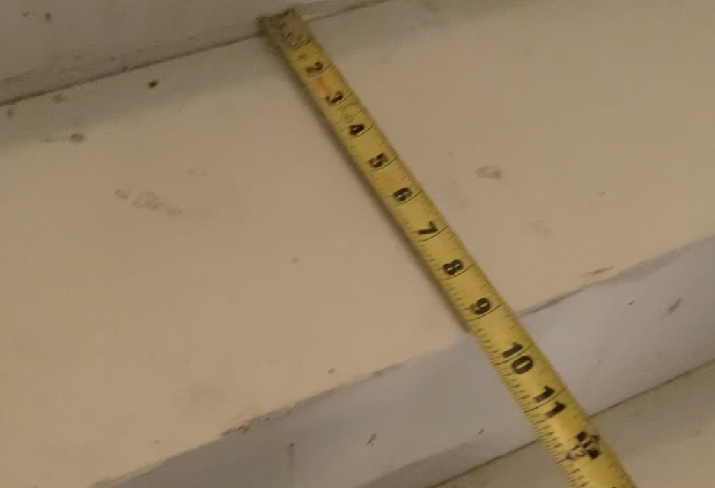 Measure your stair tread depth