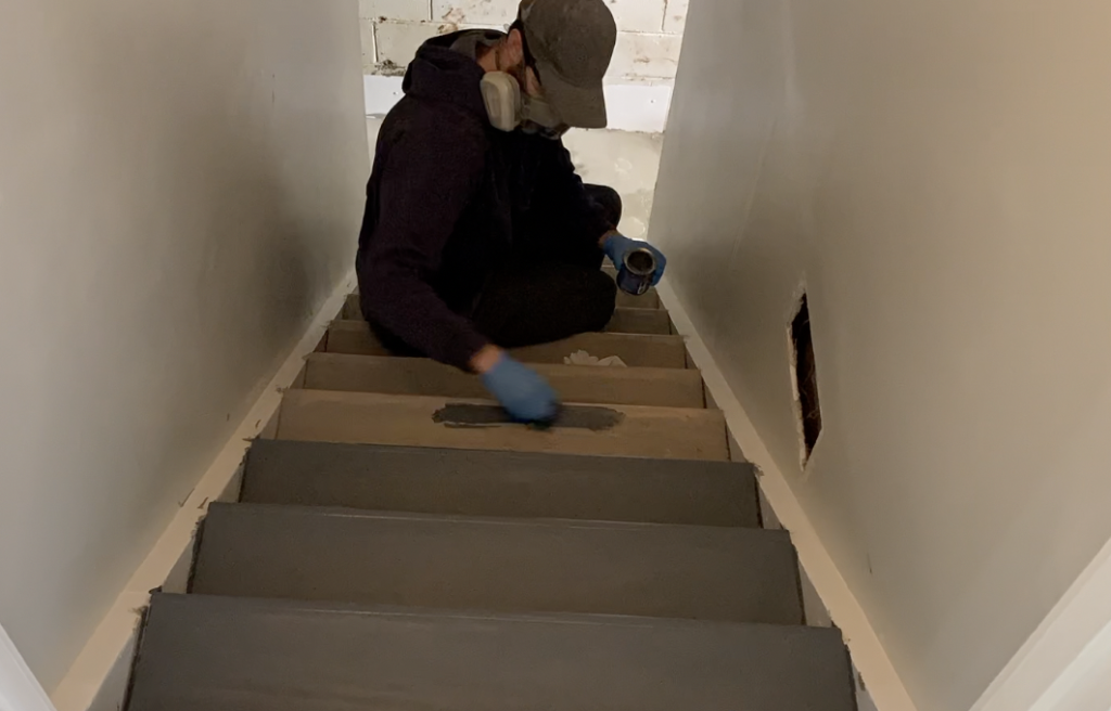 Apply Stain/Paint to the stair tread as desired