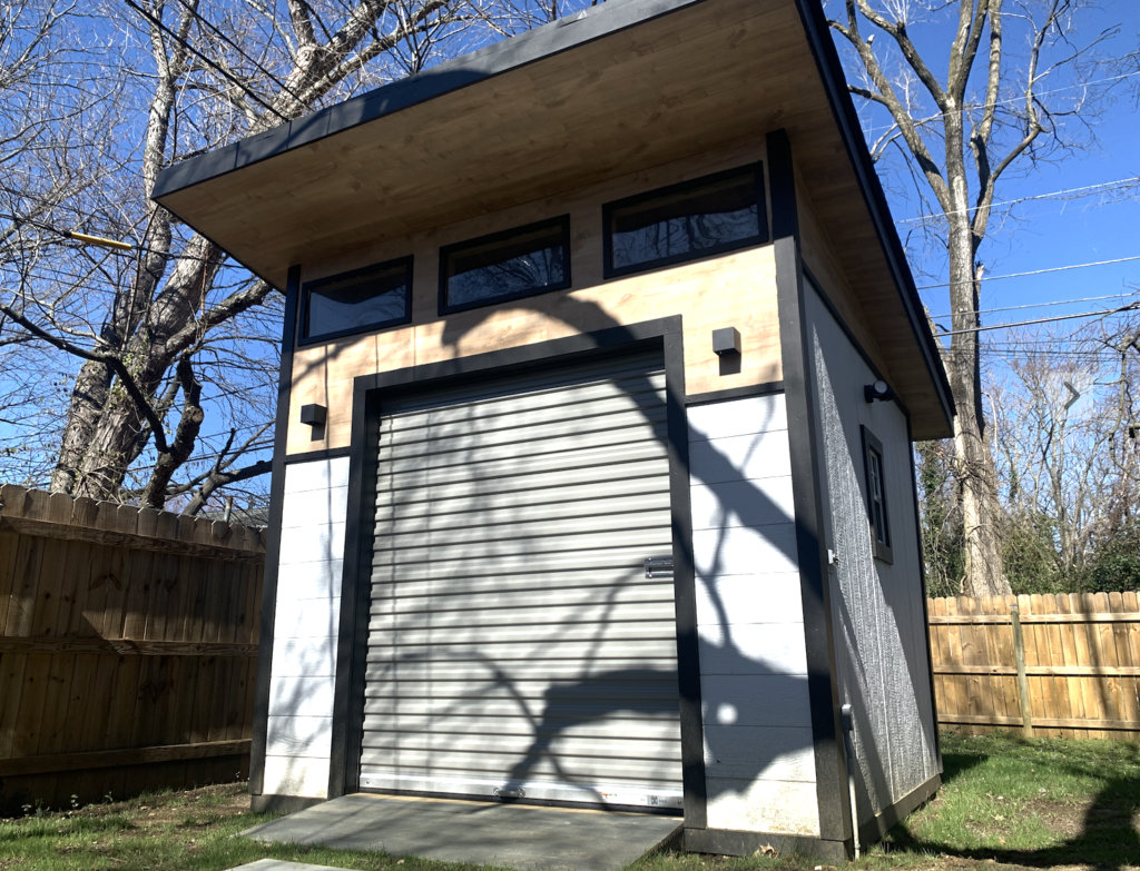 Completed Shed Build upon a 10'x10' concrete base slab