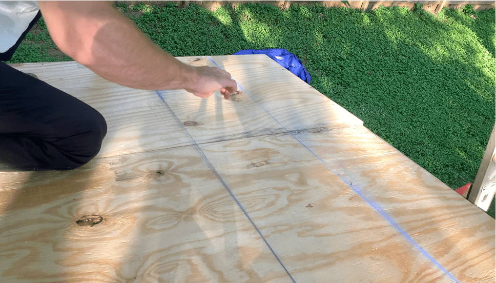 Consider marking the Rafter location (below the plywood roof sheathing) with a chaulk line
