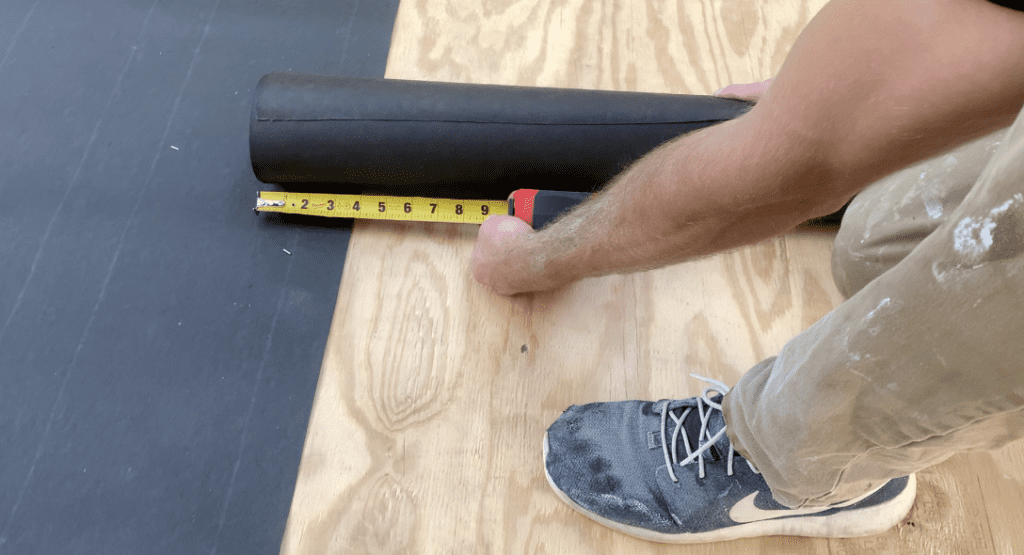 Install the second layer of tar paper with a minimum of 4" overlap over the previously installed layer