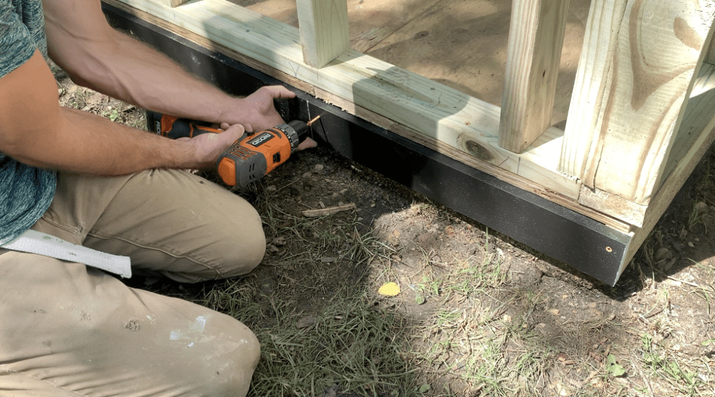 Install a Ledger Board or Install Temporary Ledger Nails 