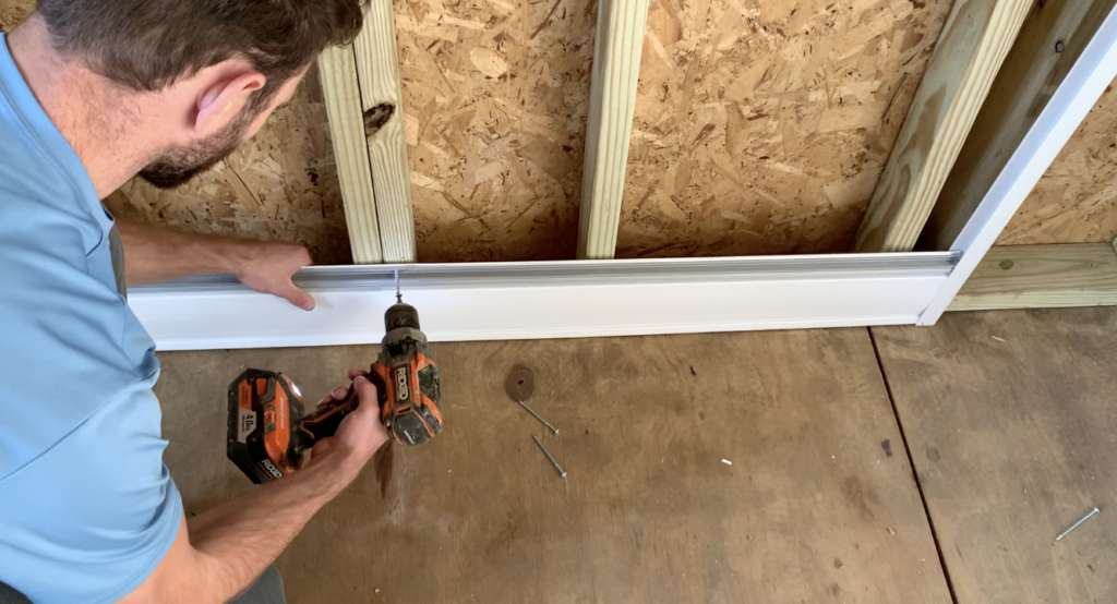 Install the First Slatwall Panel