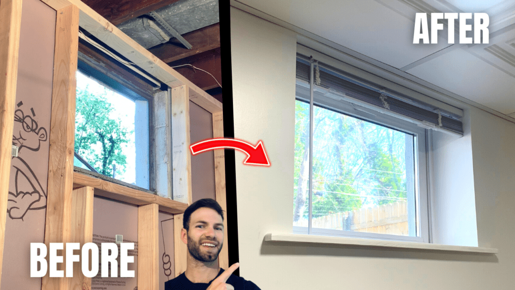 How to Trim Out a Basement Window