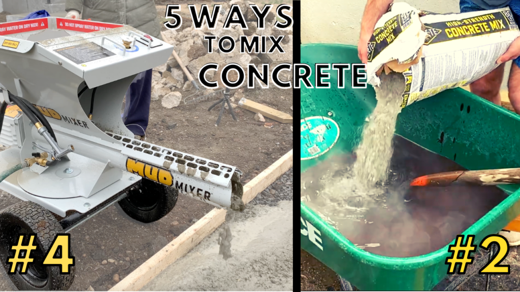 Five ways to Mix Concrete