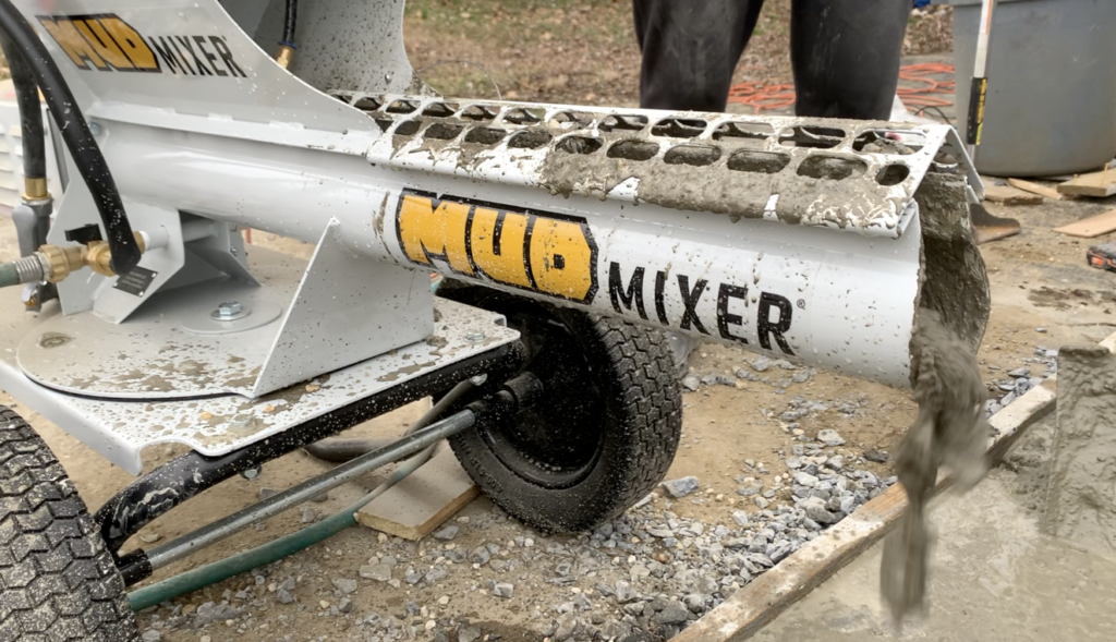 The Mud Mixer Auguer will mix the concrete mix and water together for perfectly mixed concrete