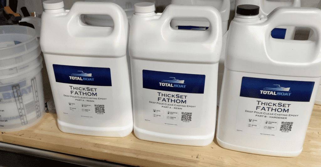 For deep epoxy pours, I recommend Thickset Fathom by TotalBoat